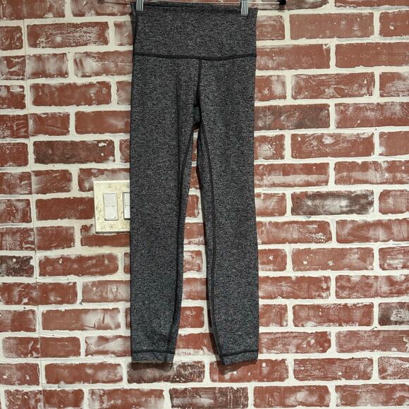 Lululemon Wunder Under High-Rise Tight Full-On Luxtreme Heathered Black Size 4 - Picture 1 of 8